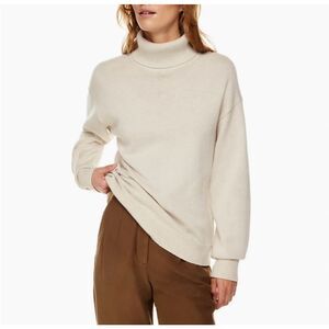 ✨Aritzia Wilfred Free Treasures Beige Sz XS Turtleneck Sweater✨